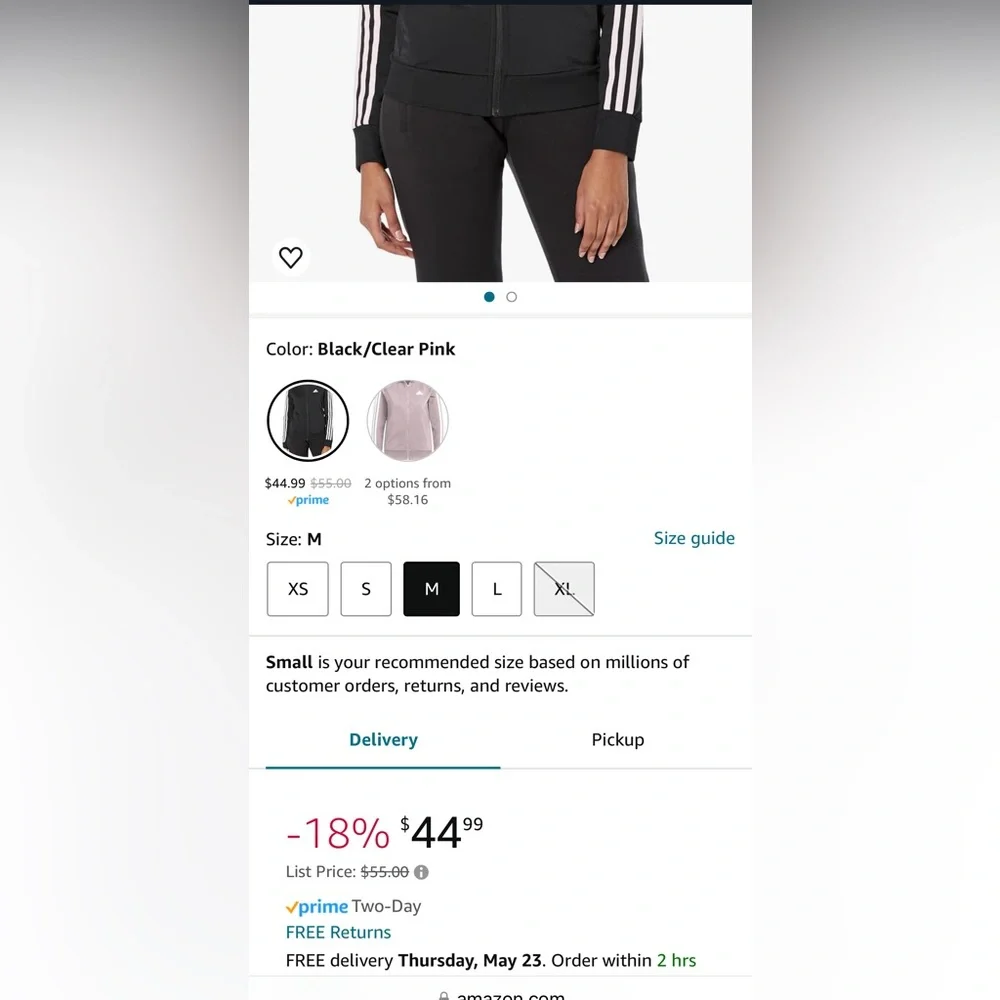 ADIDAS Iconic Women’s Track Jacket with three Iconic stripes on sleeve🔥🔥🔥 - Picture 11 of 13